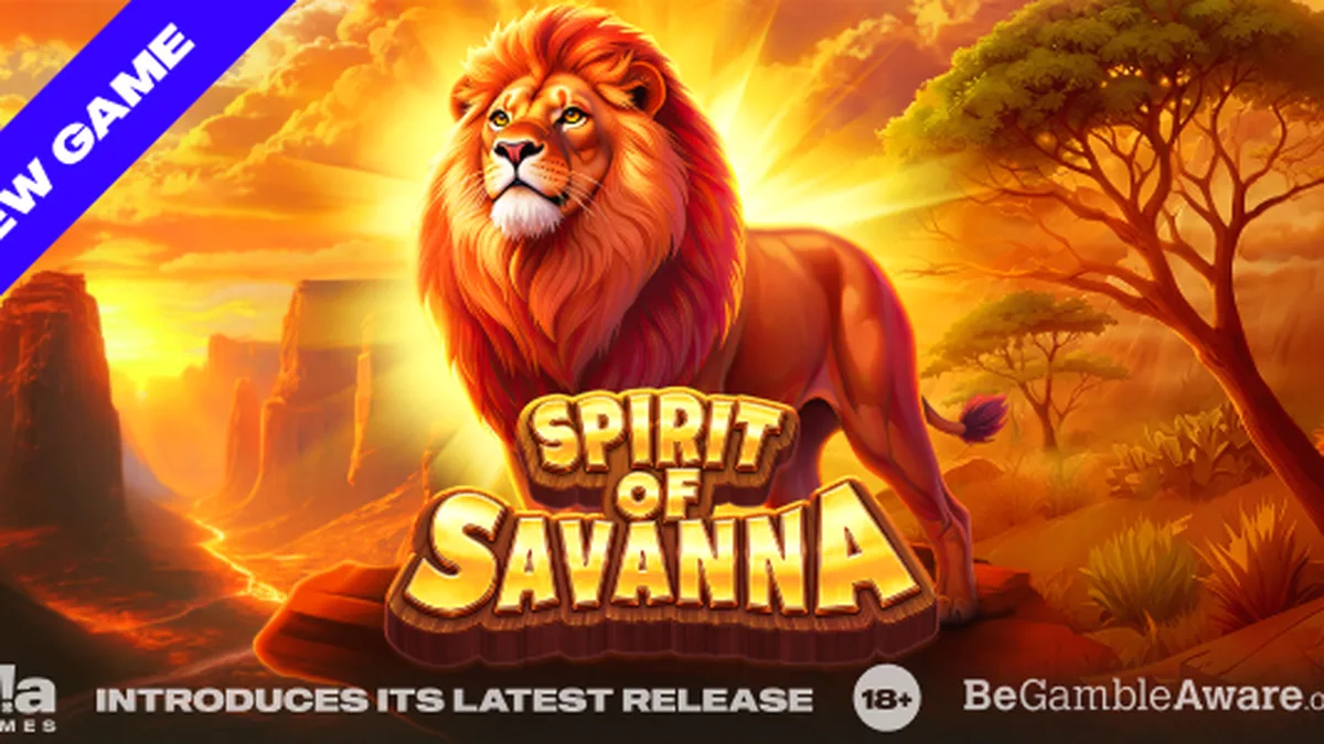 Pemandangan padang savana yang megah dengan elemen slot Spirit of Savanna